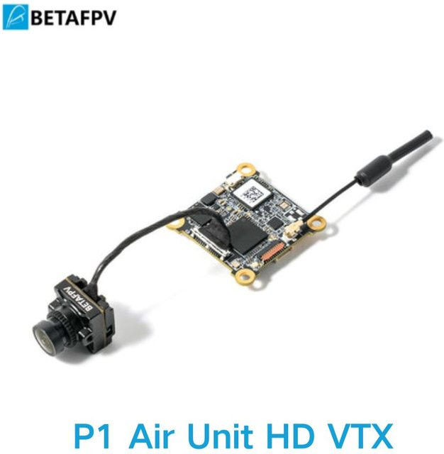 BETAFPV P1 Air Unit HD VTX ArtLynk FPV-Sender in Schwarz mit 1080p@60fps und 5km Reichweite - Bild 1