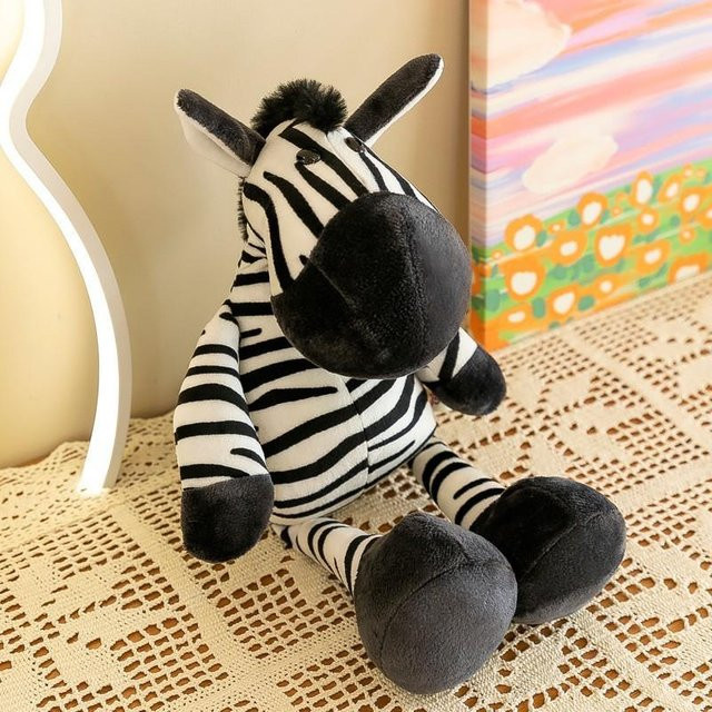 Joyful toys Zebra Puppe Giraffe Plüschtier, 35cm, Bunt / Mehrfarbig - Bild 1
