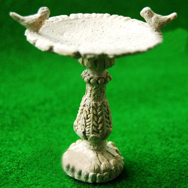 Miniatur Fee Gartenmöbel, Puppenhaus Zubehör, Harz, Weiß - Bild 1