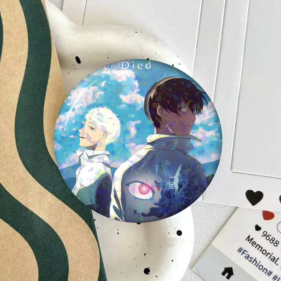 Kayou Anime The Summer Hikaru Died Runde Anstecknadel aus Metall in Multicolour - Bild 3