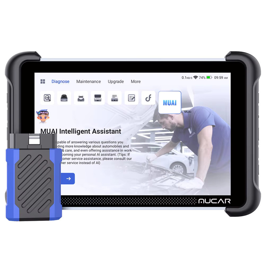 MUCAR 892BT Auto-Diagnosegerät AI Vollsystem-Scanner mit 35 Reset-Funktionen, ECU-Codierung, bidirektionalem CANFD & DoIP in Schwarz - Bild 6