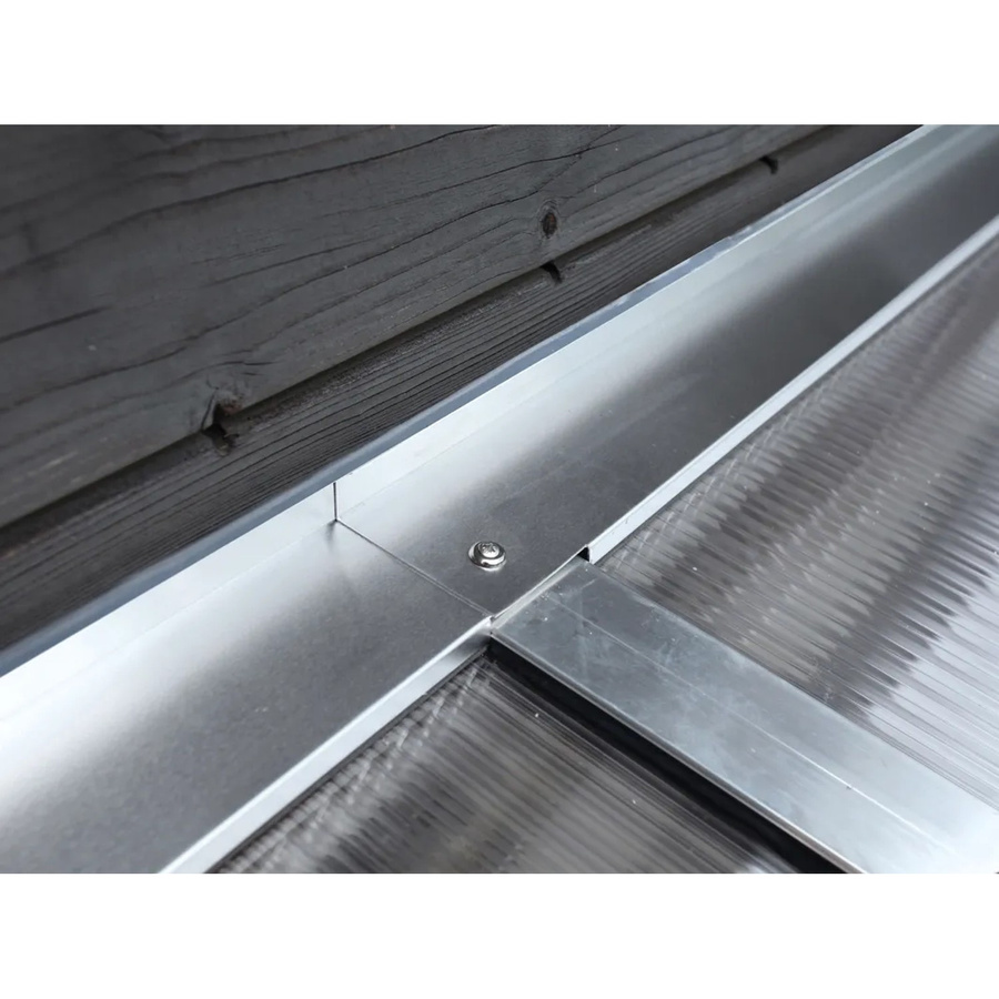 Skan Holz Wandanschlussprofil-Set für Terrassenüberdachungen aus Aluminium in Silber, B/H: 648 x 648 cm - Bild 2