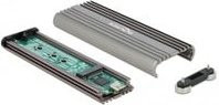 Delock Externes M.2 NVMe PCIe SSD Gehäuse mit USB 3.2 Gen 2x2 USB-C SuperSpeed 20 Gbps in Silber (42001) - Bild 1