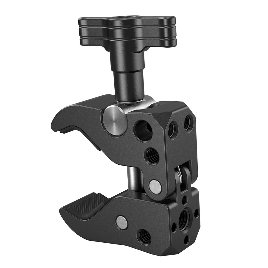 SmallRig Super Clamp mit 1/4-Zoll-Gewindelöchern und Arri-Ortungsloch in Schwarz - 2220 - Bild 1