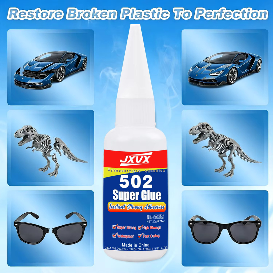 LOOLIFL 502 Superkleber extra stark, Cyanacrylat-Klebstoff für Leder, Gummi, Holz, Metall, Glas und Kunststoff, flüssig mit Präzisionsspender - Bild 4