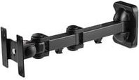 Lindy LCD Multi Joint Wandhalterung mit 3 Gelenkarmen in Schwarz für LCD-Displays mit VESA 100 x 100 mm und 75 x 75 mm - Bild 1
