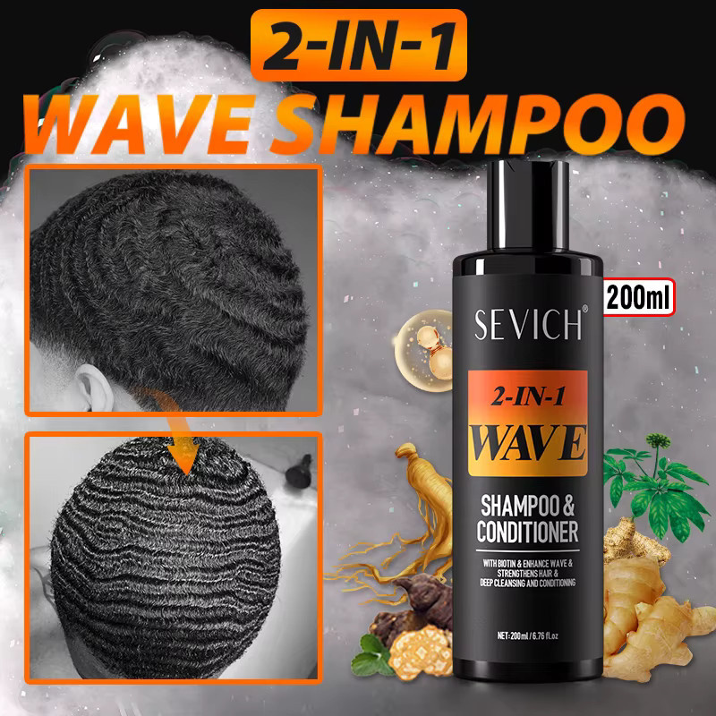 Sevich Deep Wave Control Pomade Shampoo Kit mit Biotin, Herren - Bild 3
