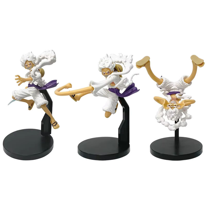 Bandai One Piece Anime Figur Monkey D. Luffy Gear 5 Sonnengott Nika in Weiß, Höhe: 17 cm bis 18 cm - Bild 6