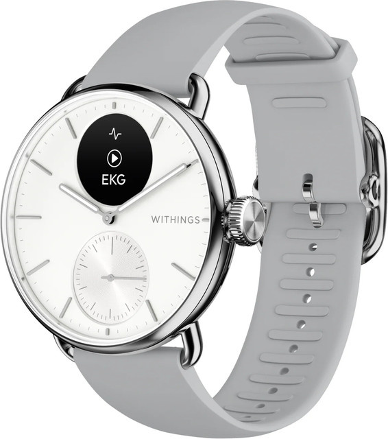 Withings Hybrid-Smartwatch, Weiß, Edelstahl, 38 mm, Unisex - Bild 1