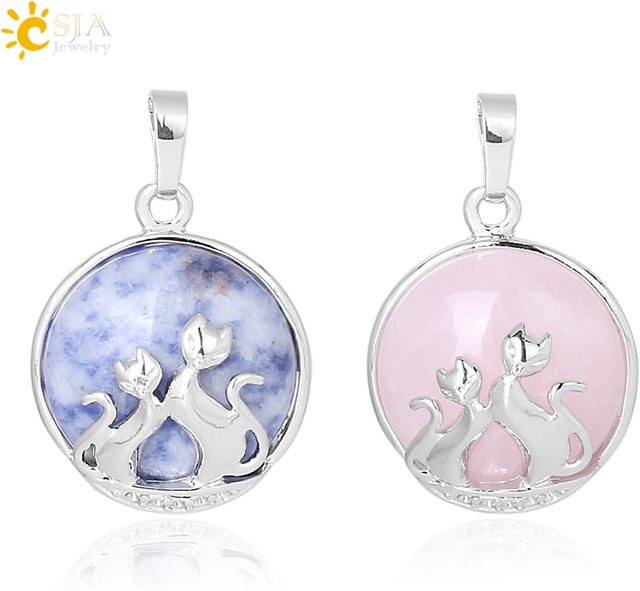 CSJA Jewelry Anhänger Katze Form, Silber, Damen - Bild 1