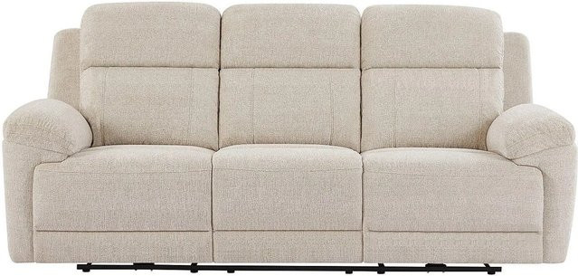 Vente-unique Relaxsofa Keluno in Beige mit motorisiertem Sitz, Breite: 228 cm - Bild 1