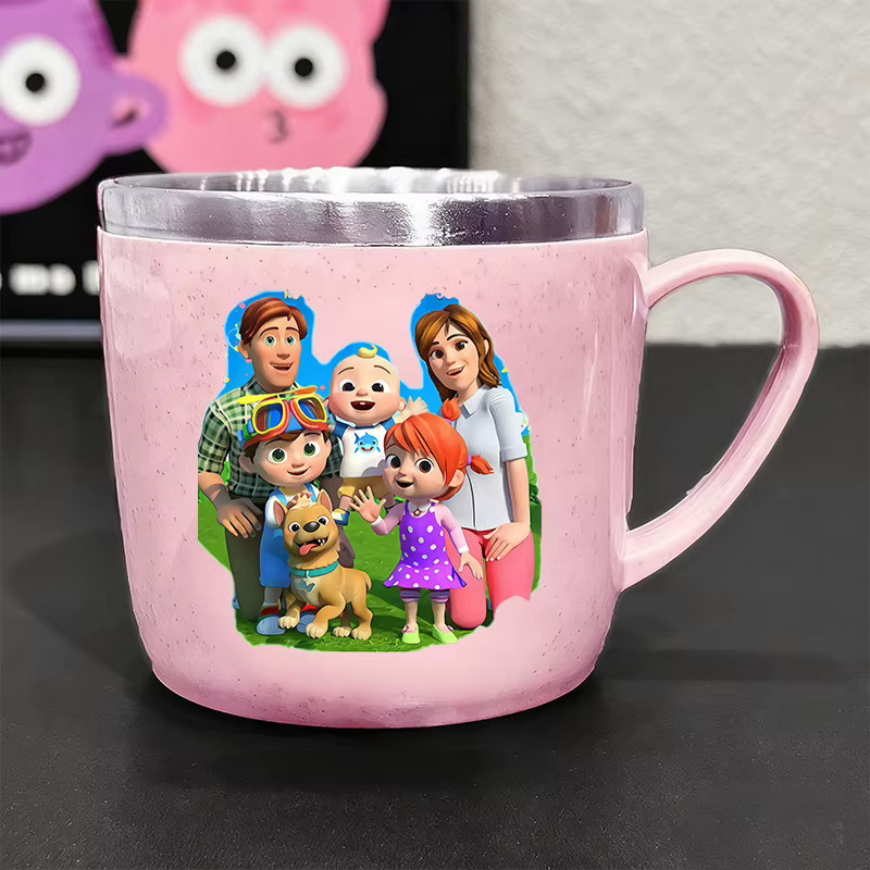Cocomelon Trinkbecher aus 304 Edelstahl mit Griff für Kinder - Bild 3