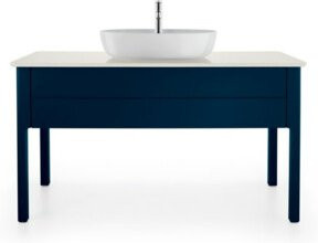 Duravit Waschtischunterschrank Luv in Blau s-matt, B/T/H: 133,8 x 57 x 74,3 cm - Bild 1