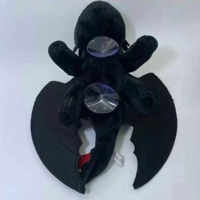 Ohnezahn Helm Saugnapf Puppe, Schwarz - Bild 1