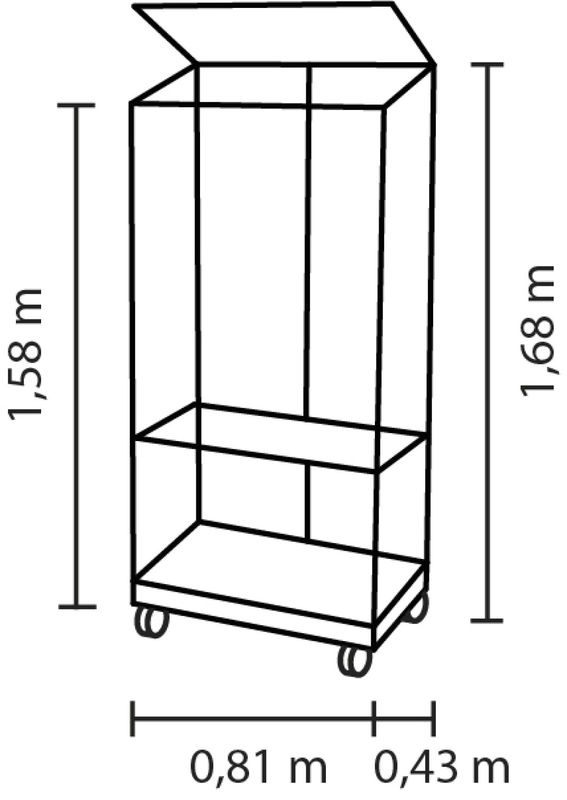 Vitavia Balkon- und Anlehn-Gewächshaus Stad in Schwarz mit 3 mm ESG-Glas und Rollfundament - Bild 3