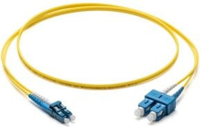 Corning LWL-Patchkabel LC/SC OS2 9/125 in Gelb, 5m - Bild 1