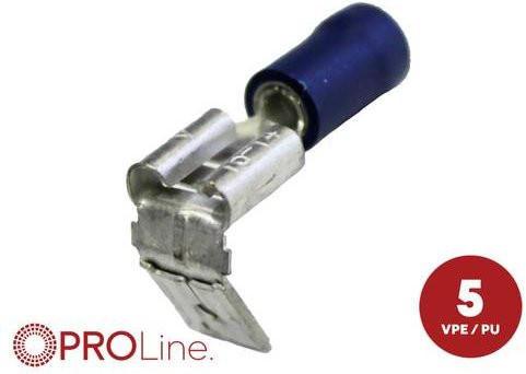 ACV Steckzunge blau teilisoliert aus Messing mit einer Steckdicke von 0,8 mm - Bild 1