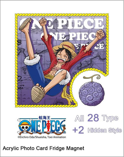 Yiran toy 1 ONE PIECE Teufelsfrucht Fotokarte Kühlschrankmagnet 1-teiliges Set - Bild 1