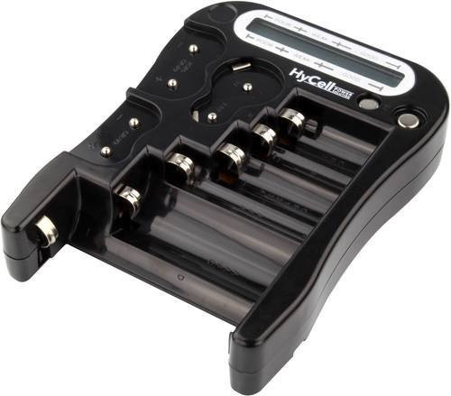 HyCell Batterietester mit LCD-Display für 1,5 V, 3 V, 6 V und 9 V in Schwarz - Bild 1