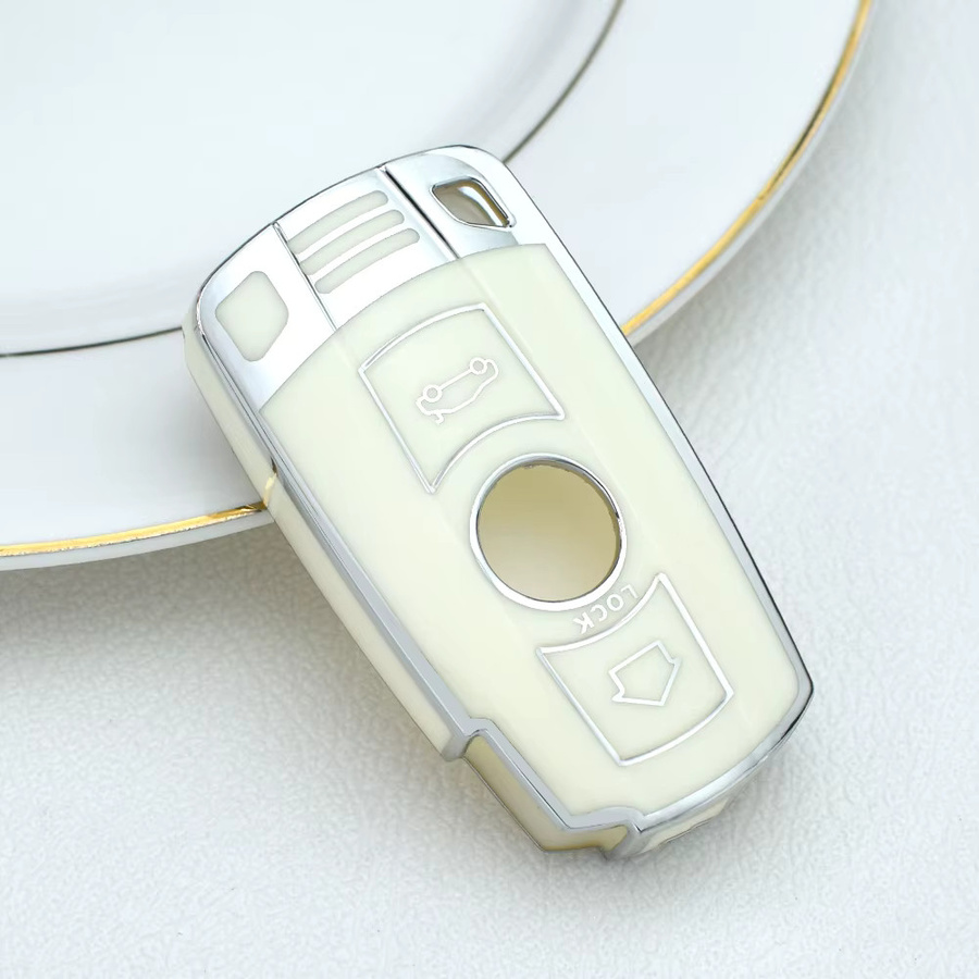 DAEFAR 3-Tasten TPU Autoschlüssel-Gehäuse Ersatz-Smartkey-Hülle für BMW 1er 3er 5er 6er Serie E61 E90 E82 E70 E71 E87 E88 E89 X5 X6 - Bild 4