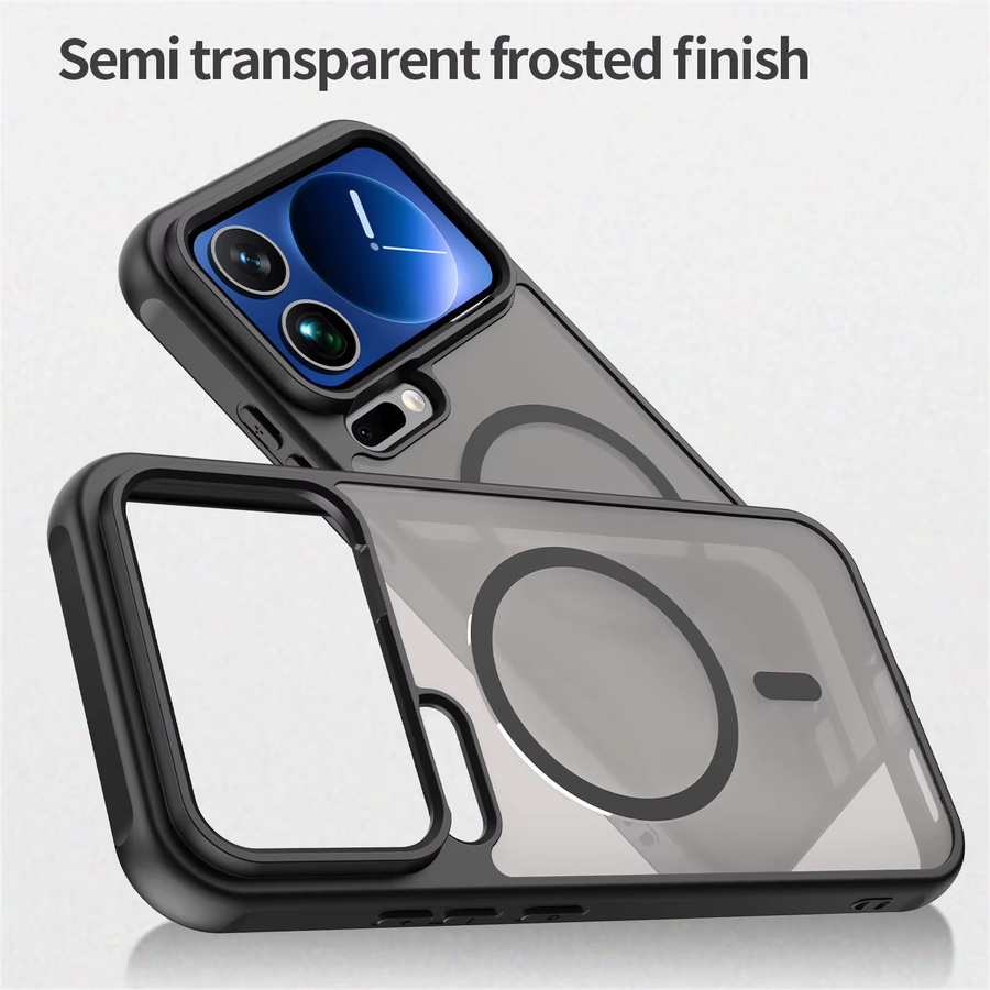 Magnetische Handyhülle für Xiaomi 15 Ultra und Xiaomi 17 Pro Max mit buntem Design in Schwarz mattiert - Bild 4