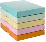 Falken PureBox Aufbewahrungsbox für A4 Dokumente, Mehrfarbig, B: 24 cm, H: 4 cm, T: 32 cm - Bild 1