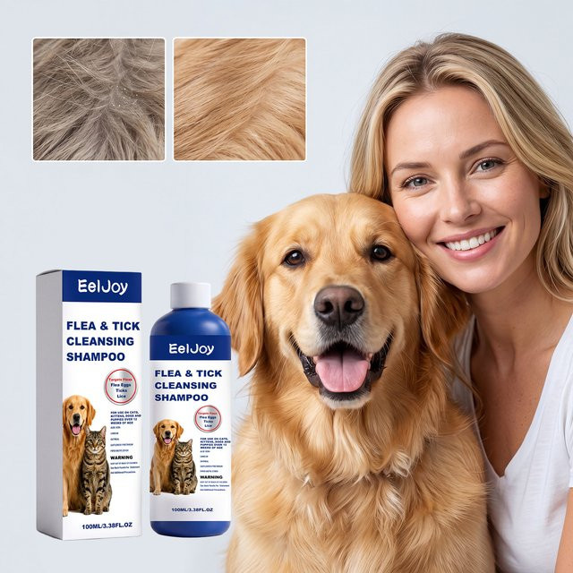 EelJoy Floh- und Zeckenentfernungs-Shampoo, 100 ml, Hunde und Katzen - Bild 1
