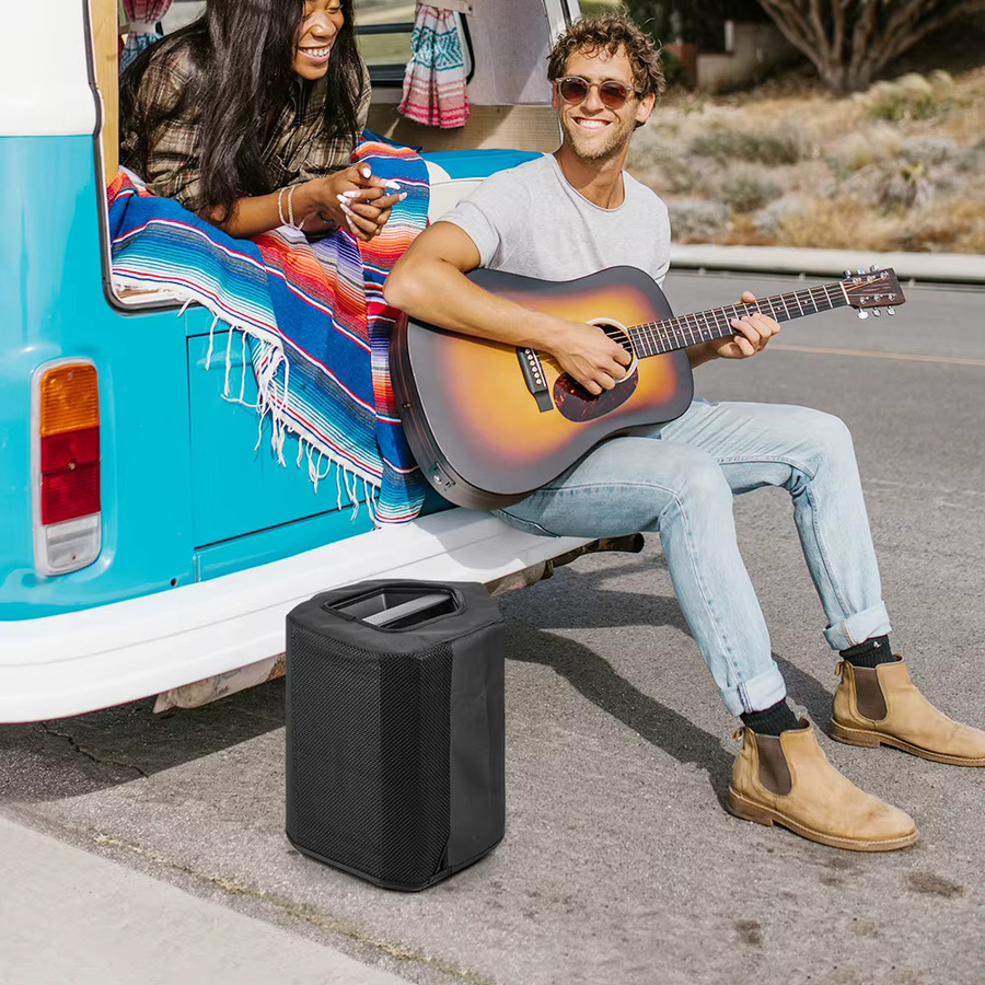 ALLOYSEED Staubschutzhülle für Bose S1 Pro+ 2023 und Bose S1 Pro 2018, kratzfeste Lautsprecherabdeckung mit oberer Öffnung, Schwarz - Bild 5