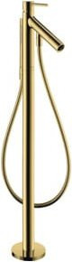Hansgrohe Axor Starck A Wannen-Einhebelmischer in Gold mit schwenkbarem Auslauf und Bodenmontage - Bild 1