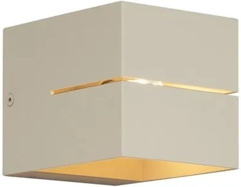 QAZQA Moderne Wandleuchte Beige Quadratisch mit G9 Fassung - Bild 1