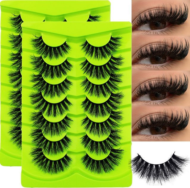BLL.cf Falsche Wimpern, 14 Paare, 8D Volumen Wispy Lashes - Bild 1