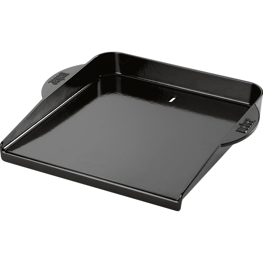 Weber Universelle gusseiserne Grillplatte Plancha in Schwarz - Bild 2