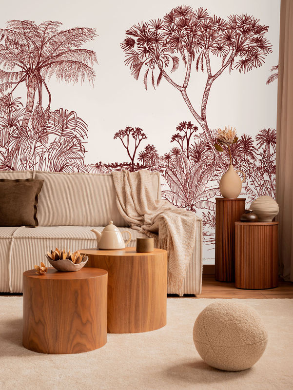 Tenue de Ville Wandbild Savane Tonka mit floralem Boho Design - Bild 2
