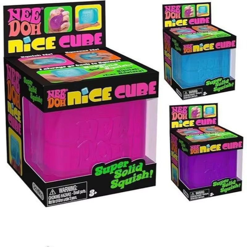 NeeDoh Nice Cube Squishy, Stressabbau-Spielzeug, Sensorischer Eiswürfel - Bild 3