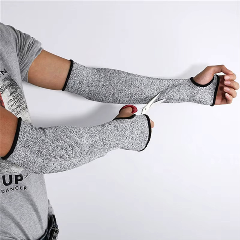 Hengsong Schnittfester Armmanschettenschutz aus HPPE Level 5, durchstichfester Arbeitsschutz-Armmanschettenüberzug, 1/2 Stück - Bild 5