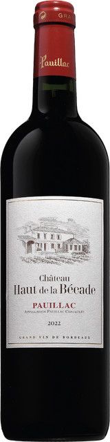Chateau Haut de la Becade Rotwein Pauillac, Cabernet Sauvignon/Merlot/Petit Verdot, 14,0 % vol, 0,75 l - Bild 1