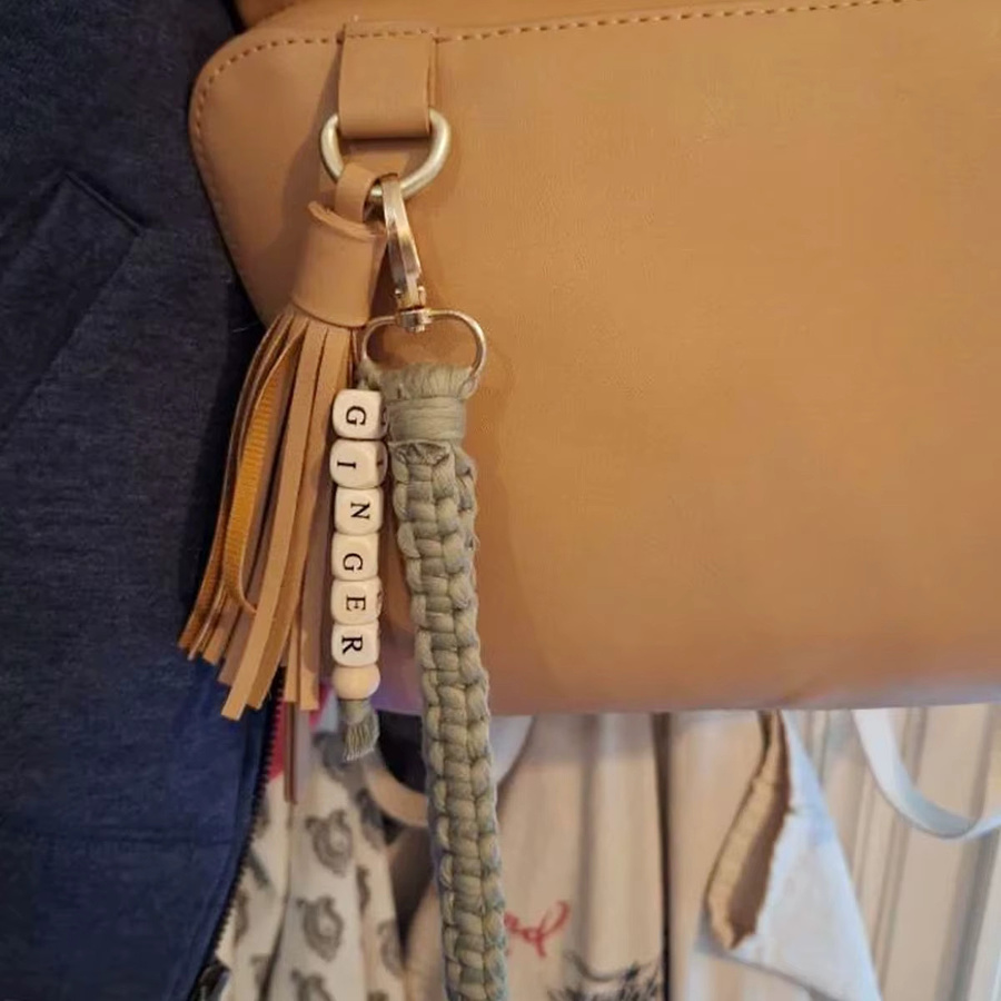 Armband-Namensanhänger Bohemian, geflochten - Bild 1