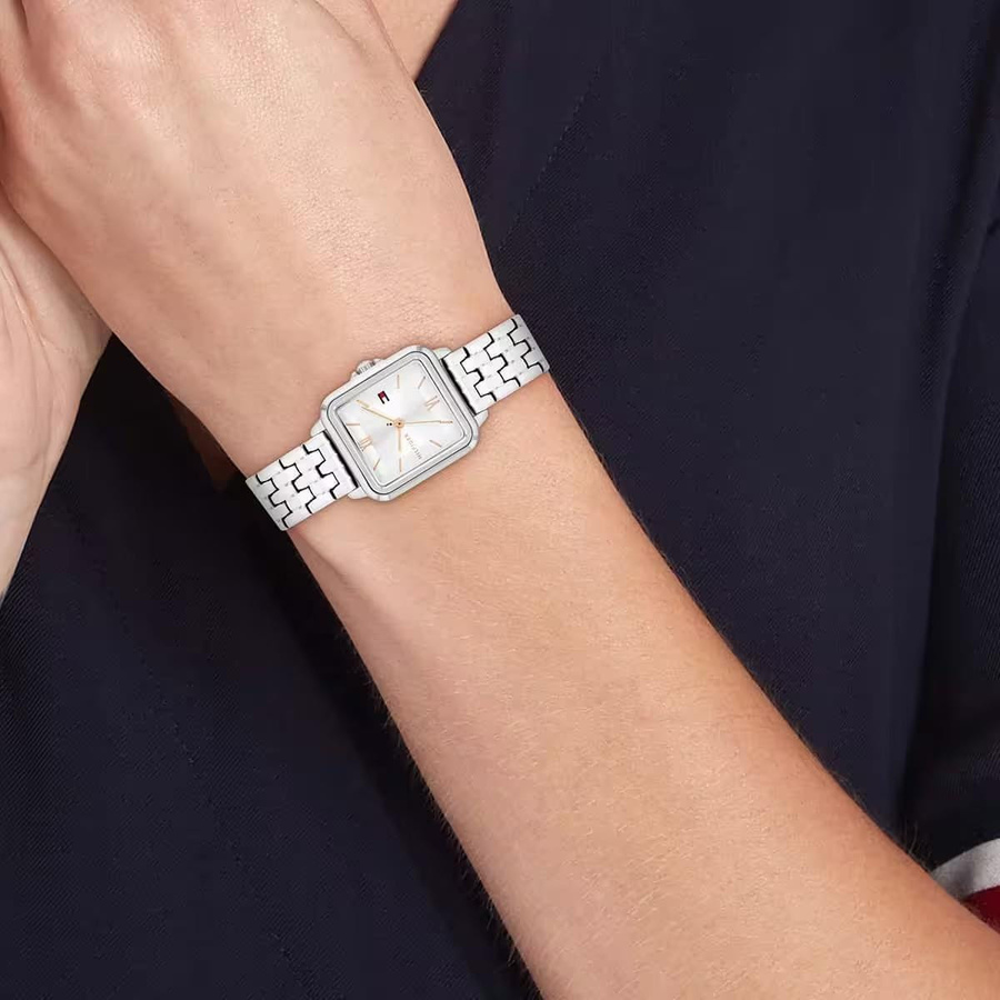 Tommy Hilfiger Armbanduhr, Analoguhr, Quarz, Edelstahl, silber, Damen - Bild 2