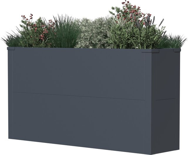 Westmann Metall Pflanzkübel Talus L Anthrazit B/H/T: 100 x 52 x 25 cm - Bild 1