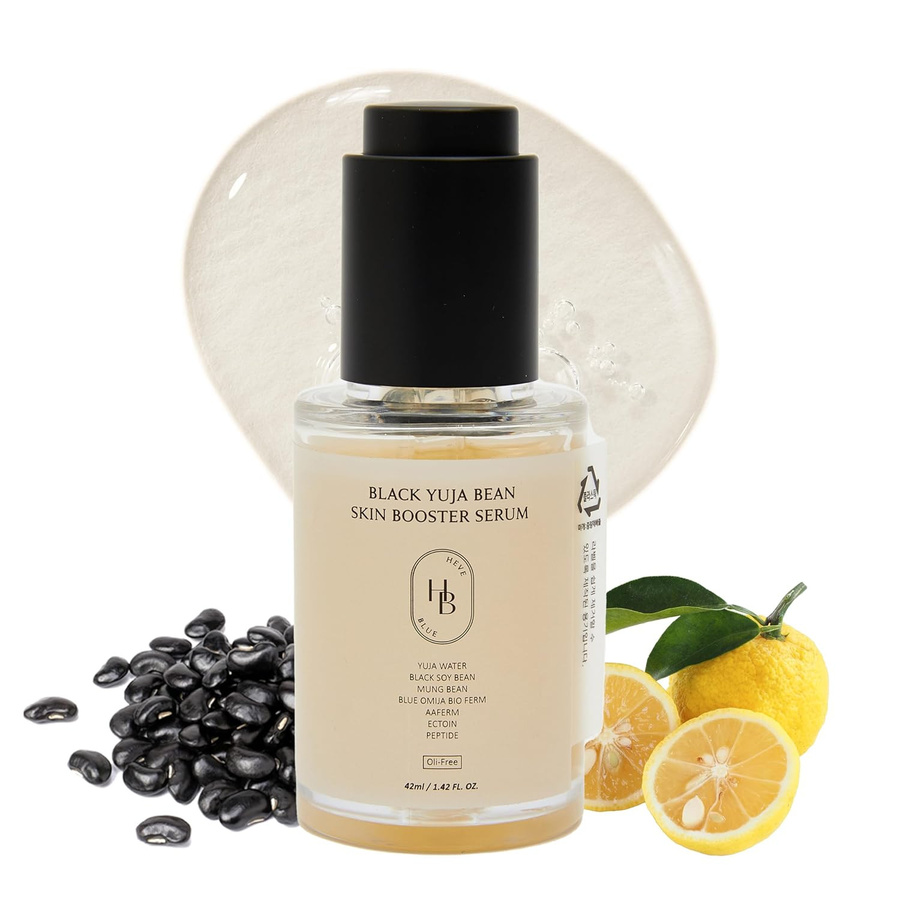 HEVEBLUE Schwarzes Yujabohnen-Haut-Booster-Serum, 42 ml, mit Peptide, Trockene Haut - Bild 5