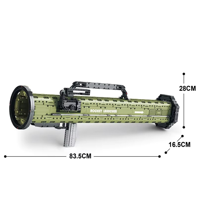 AMAZINGBLOKS Howitzer Bazooka RPG, Modellbausatz, 1748 Teile - Bild 3