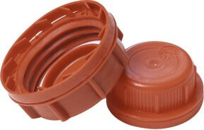 Hünersdorff Schraubverschluss mit Originalitätsring aus HDPE in Rot für Industrie-Kanister - Bild 1