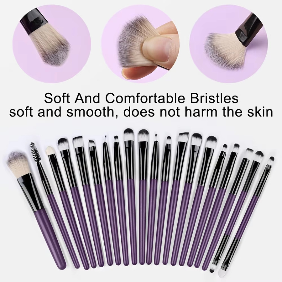 RUNTOIN Make-up-Pinsel-Set, 20-teilig, Damen - Bild 2