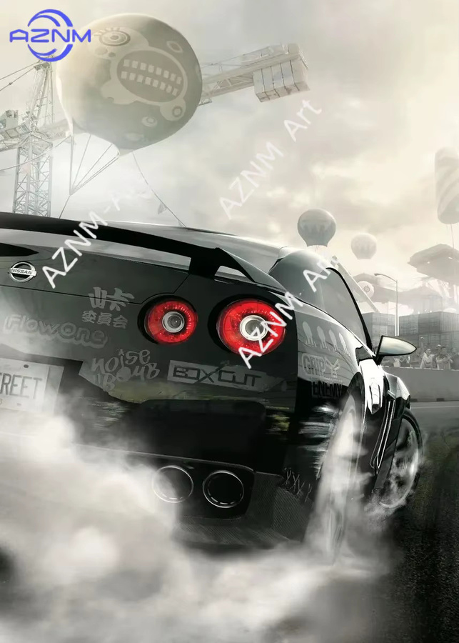 Rastar Kunstposter Need for Speed Vintage Rennwagen-Rallye als Leinwanddruck in Mehrfarbig - Bild 3