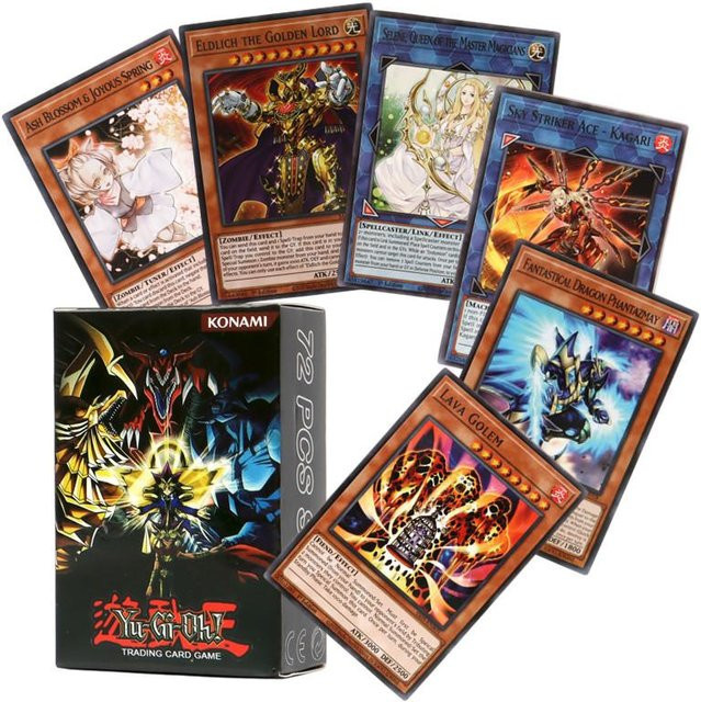Yiran toy Yu-Gi-Oh! Eldlich Himmelsjäger Virtuelle Welt Master Duel Sammelkartenspiel Englisch 72-teiliges Set - Bild 1