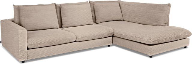 Polsterecke Sansibar Dagebüll in Taupe/Beige mit Cord-Bezug, L-Form, B: 321 cm, T: 228 cm, H: 84 cm - Bild 1
