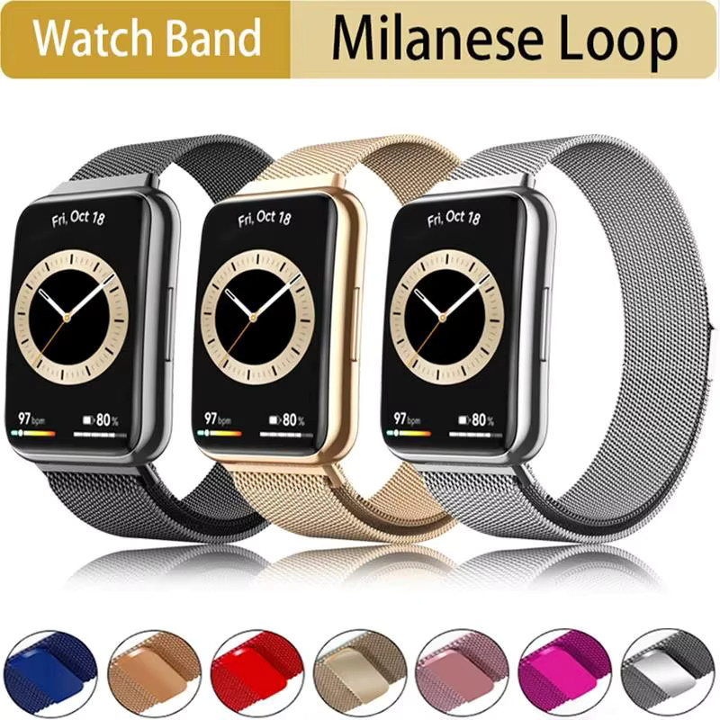 TINUORA Uhrenarmband Edelstahl, Silber, Unisex - Bild 1