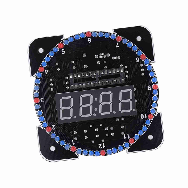 Tooarts DIY Digitale LED Temperaturuhr Kit mit WUSB Kabel und Animationen in Blau - Bild 2
