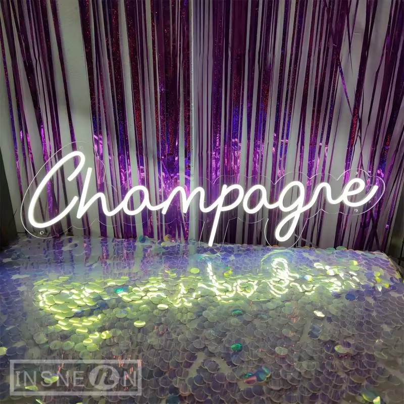 LED Neon Zeichen Champagner Wanddekoration für Bar, Hotel und Restaurant - Bild 2