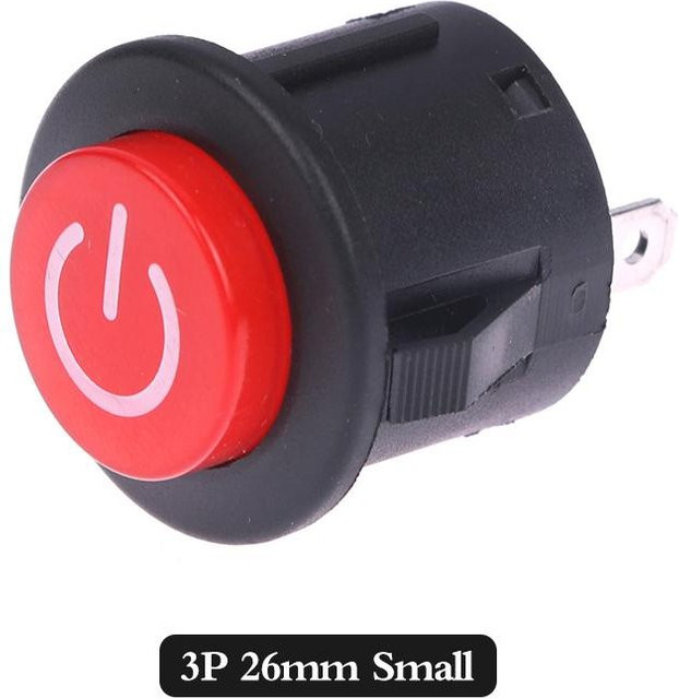 Ein-Knopf-Startschalter für Kinder-Elektroautos in Schwarz - Bild 1